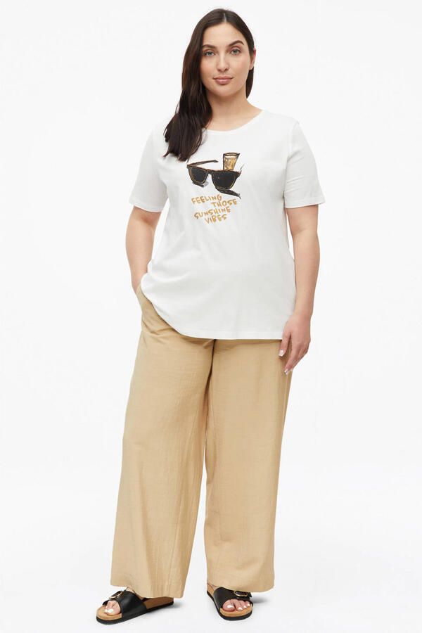 S.Oliver Curve T-shirt wit