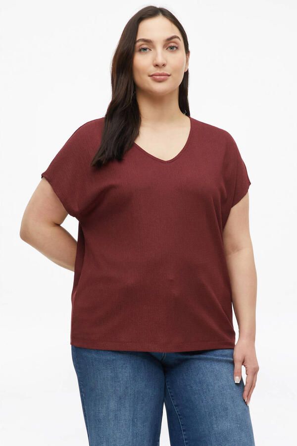 S.Oliver Curve top donkerrood