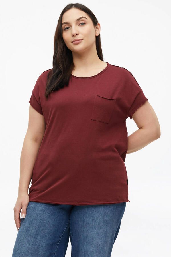 S.Oliver Curve top donkerrood