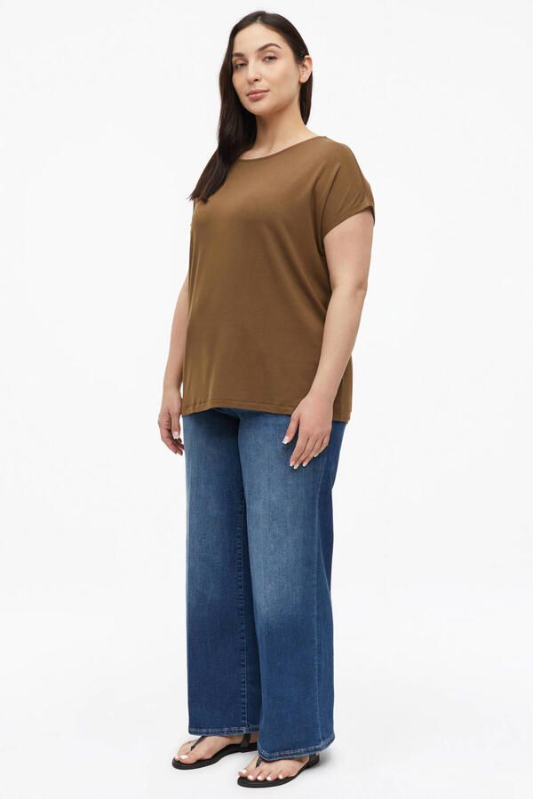 S.Oliver Curve top Plus Size bruin - Foto 2