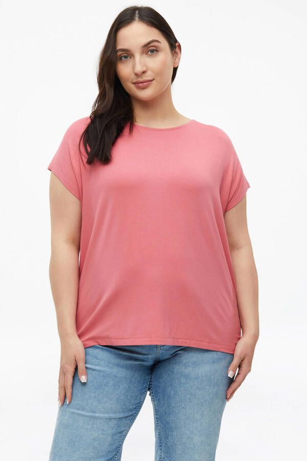 S.Oliver Curve top Plus Size roze