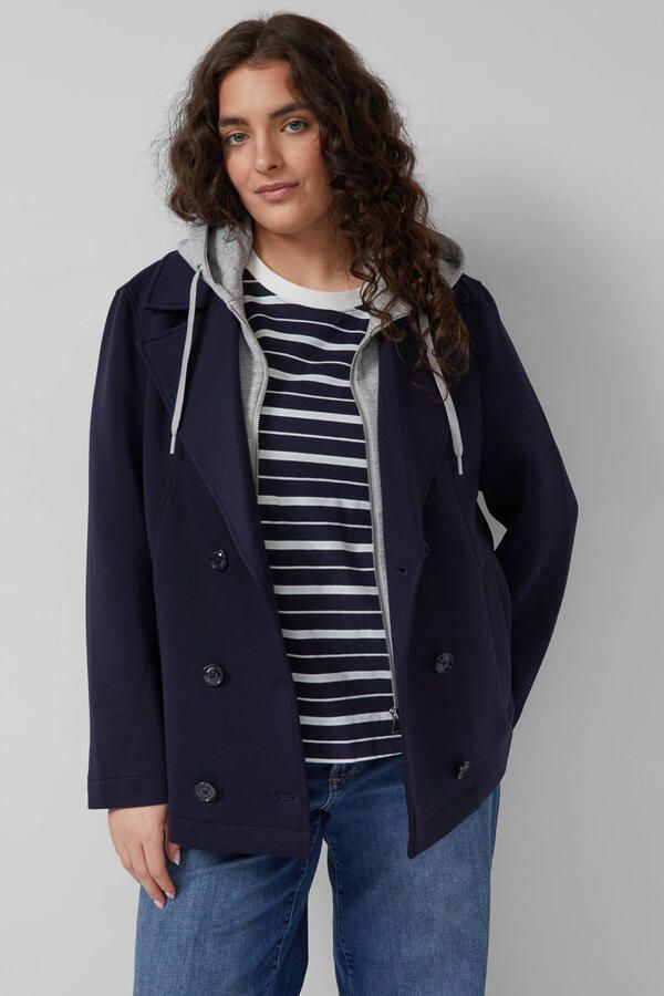 S.Oliver Curve trenchcoat marineblauw - Foto 3