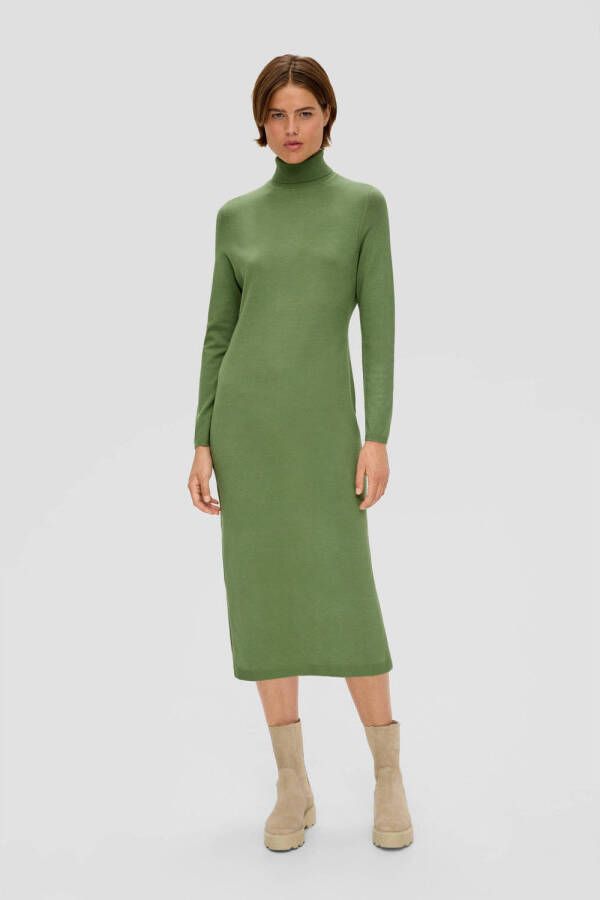 S.Oliver fijngebreide jurk groen