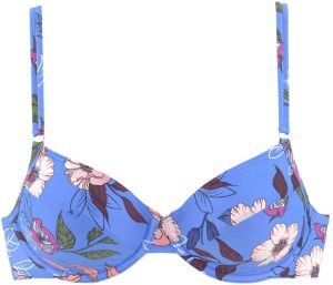 S.Oliver RED LABEL Beachwear Bikinitop met beugels Maya met dubbele bandjes en gebloemd design