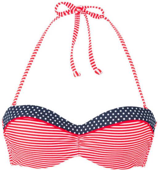 S.Oliver RED LABEL Beachwear Bandeau-bikinitop Avni met aangerimpeld midden