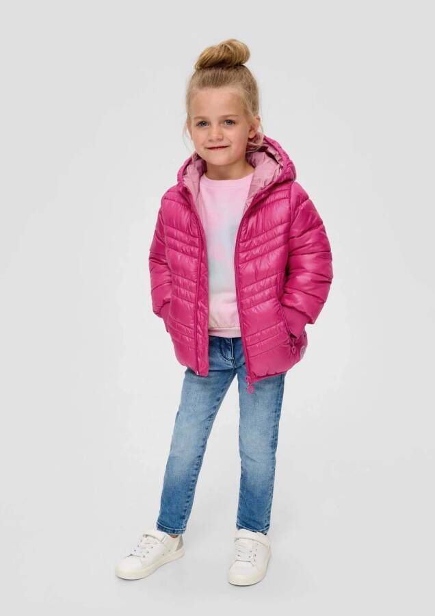 S.Oliver gewatteerde jas roze Meisjes Polyester Capuchon 104