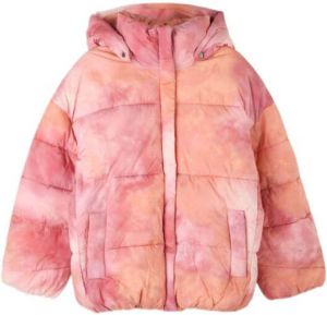 S.Oliver gewatteerde winterjas met all over print roze