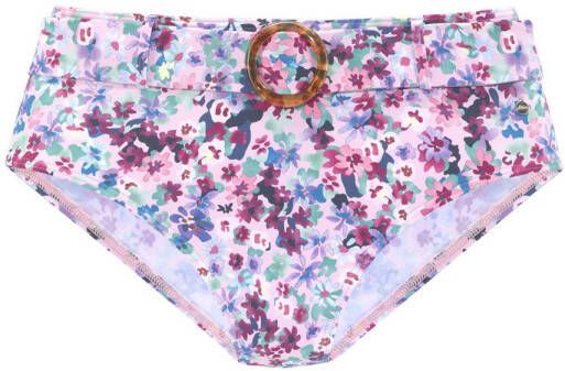 S.Oliver RED LABEL Beachwear Highwaist-bikinibroekje Scatter met afneembare riem