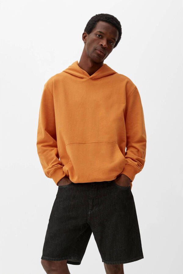 S.Oliver hoodie met backprint oranje