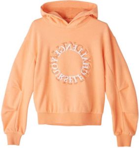 S.Oliver hoodie met printopdruk oranje