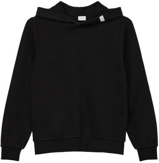 S.Oliver hoodie zwart Sweater Effen 140 | Sweater van