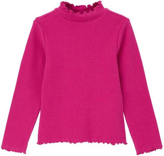 S.Oliver longsleeve roze Meisjes Katoen Col 140 | Longsleeve van