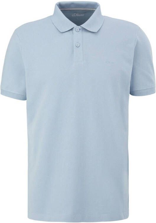 S.Oliver RED LABEL Regular fit poloshirt met labelstitching