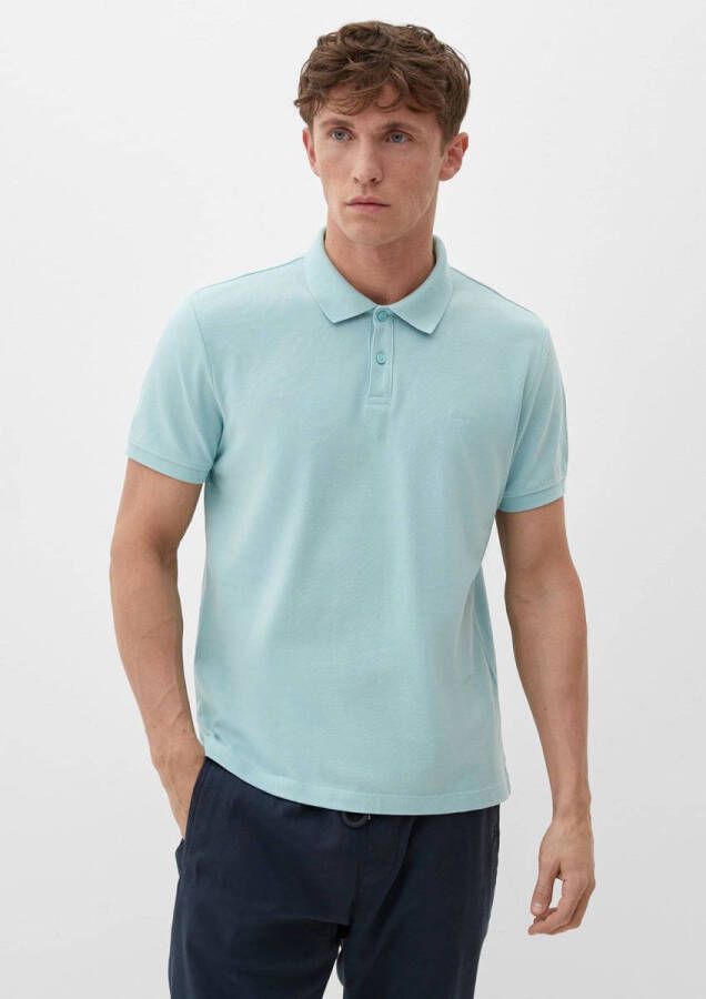 S.Oliver RED LABEL Regular fit poloshirt met labelstitching