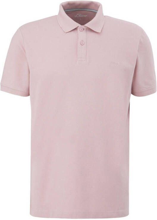 S.Oliver RED LABEL Regular fit poloshirt met labelstitching