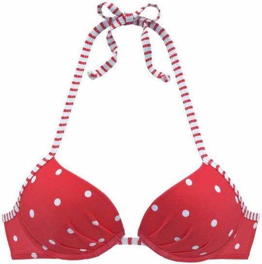 S.Oliver RED LABEL Beachwear Push-upbikinitop AUDREY met stippen en strepen