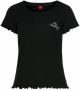 S.Oliver RED LABEL Beachwear T-shirt met rimpelrandje - Thumbnail 1
