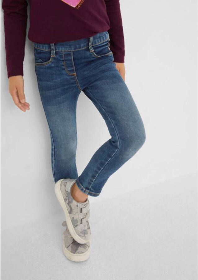 S.Oliver regular fit jeans blauw Meisjes Katoen Effen 110