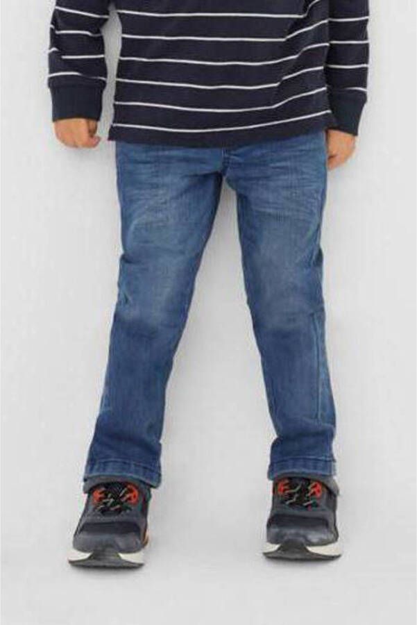 S.Oliver regular fit jeans donkerblauw Jongens Polyester 116