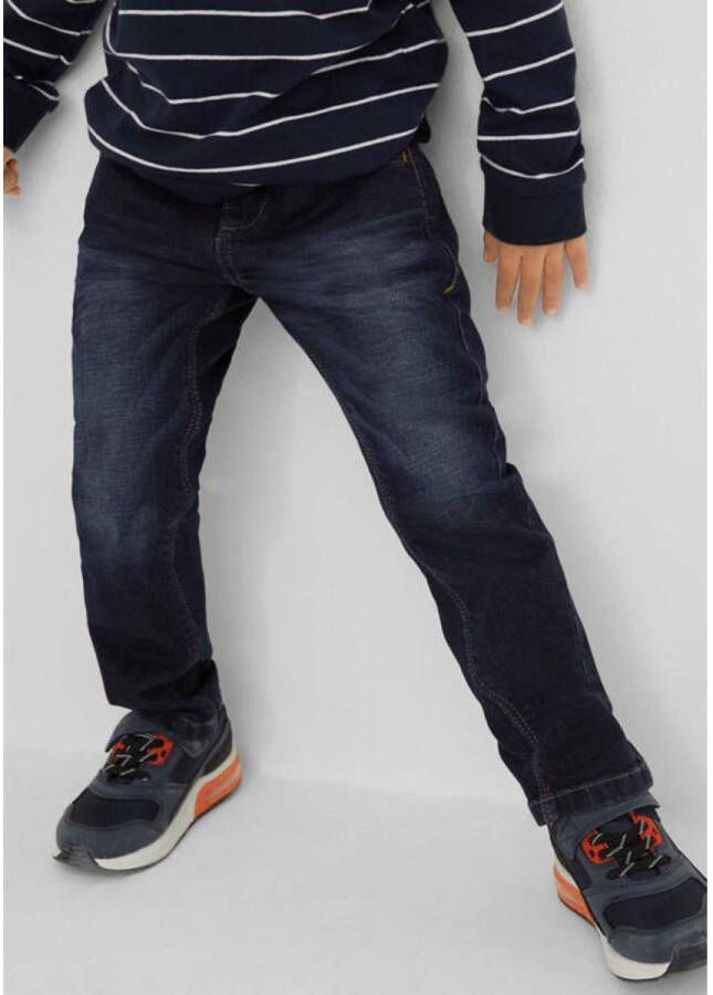 S.Oliver regular fit jeans donkerblauw Jongens Katoen 122