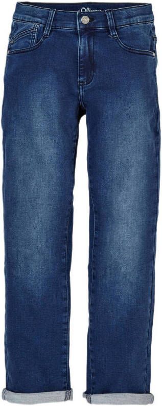 S.Oliver regular fit jeans donkerblauw Jongens Denim 158