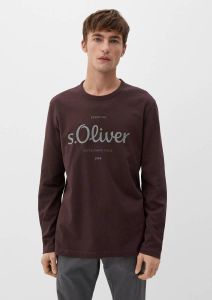 S.Oliver RED LABEL Shirt met lange mouwen en labelprint