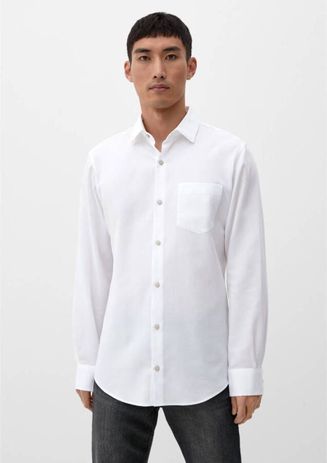 S.Oliver RED LABEL Tailored fit vrijetijdsoverhemd met structuurmotief