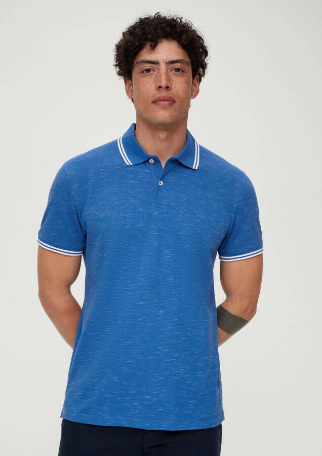 S.Oliver regular fit polo blauw