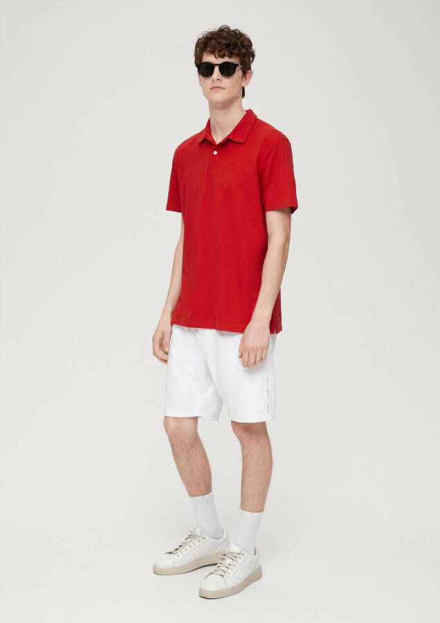 S.Oliver RED LABEL Poloshirt van katoen met labeldetail