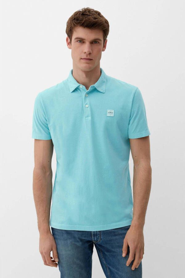 S.Oliver regular fit polo turqoise