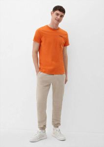 S.Oliver regular fit T-shirt oranje