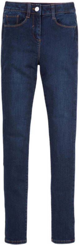 S.Oliver skinny jeans dark denim Blauw Jongens Stretchdenim Effen 176