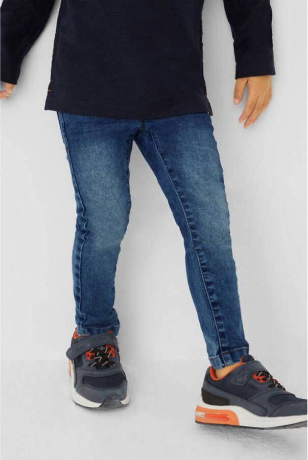S.Oliver slim fit jeans dark denim Blauw Jongens Stretchdenim Effen 116