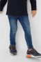 S.Oliver slim fit jeans dark denim Blauw Jongens Stretchdenim Effen 104 - Thumbnail 1