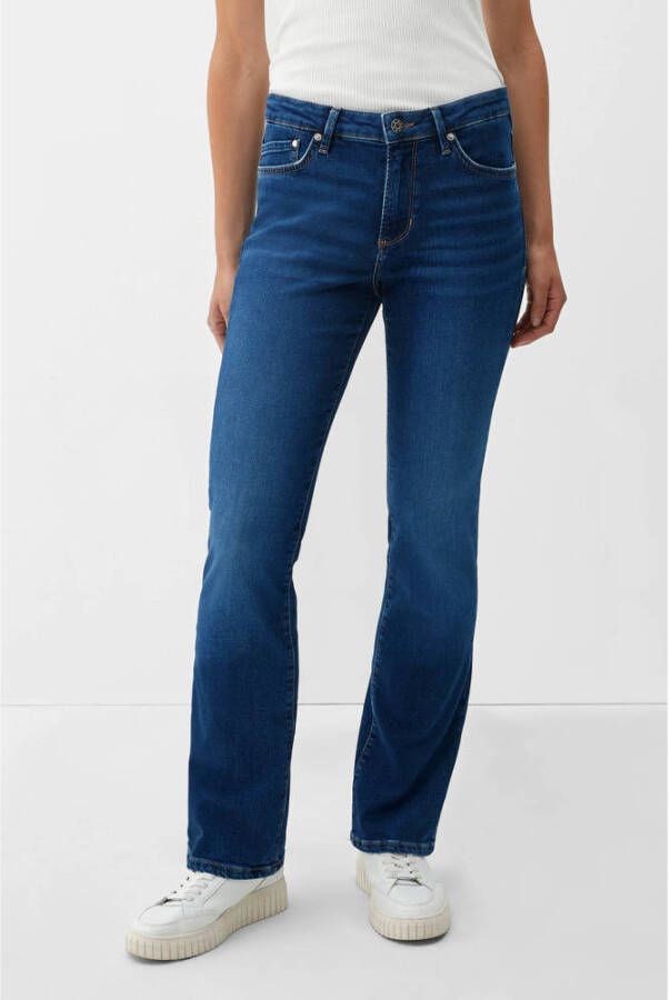 S.Oliver Bootcut jeans Beverly in stretchkwaliteit met studs op de zakken