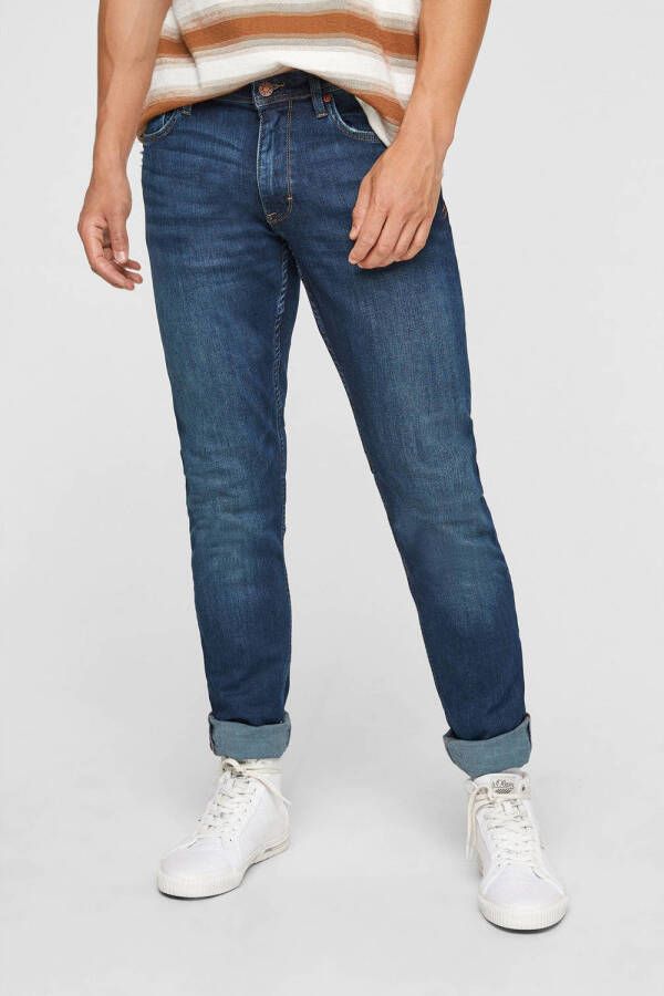 S.Oliver BLACK LABEL Slim fit jeans met stretch model 'Keith'