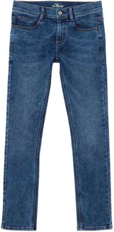 S.Oliver slim fit jeans donkerblauw
