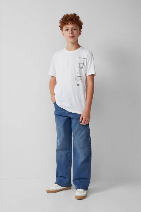 S.Oliver baggy  waist wide leg jeans medium blue denim - Foto 2
