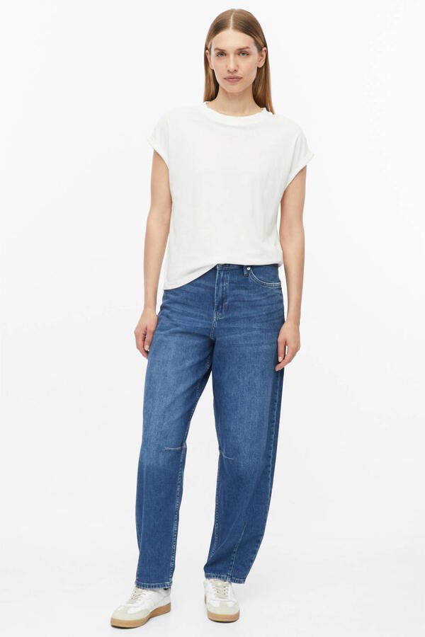 S.Oliver RED LABEL Regular fit barrel jeans van katoenmix - Foto 2