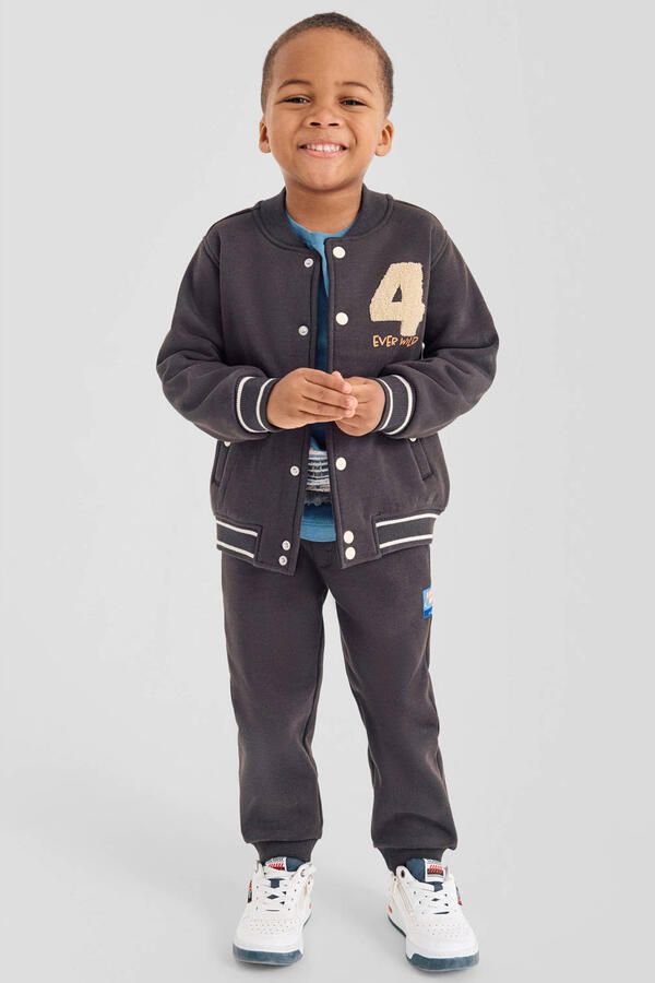 S.Oliver baseball jacket donkerbruin Jas Jongens Polyester Ronde hals - Foto 2