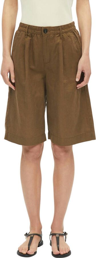 S.Oliver RED LABEL regular fit bermuda s van mix van katoen en linnen