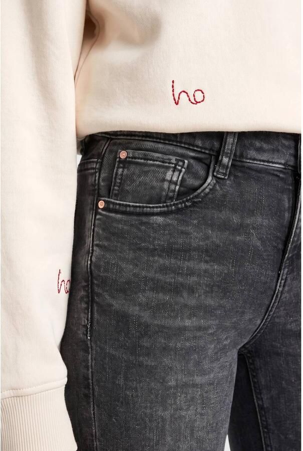 S.Oliver BEVERLY flared jeans antraciet Grijs Meisjes Stretchdenim Effen - Foto 3