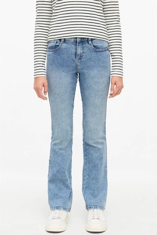 S.Oliver BEVERLY flared jeans mediumblauw Meisjes Denim Effen