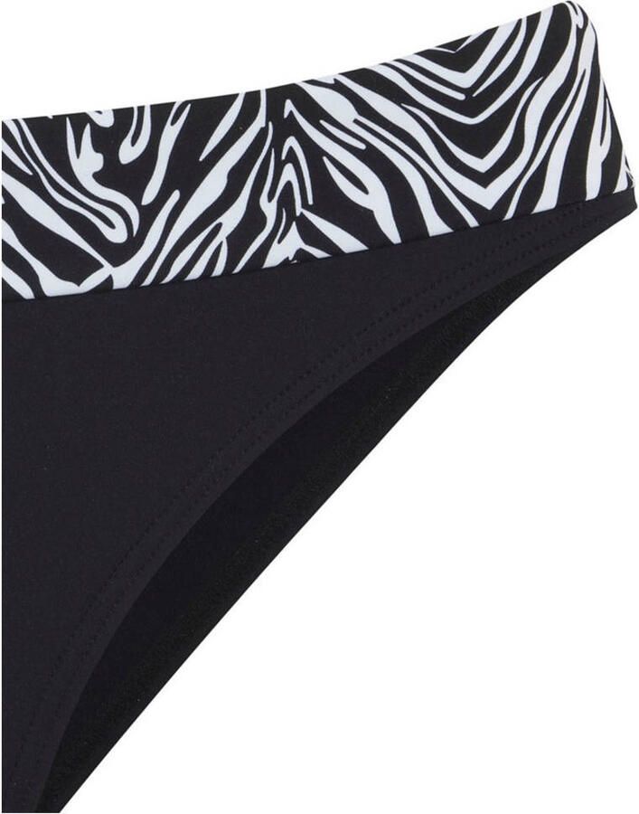 S.Oliver RED LABEL Beachwear Bikinibroekje Kanto met omgeslagen tailleband in dieren-design