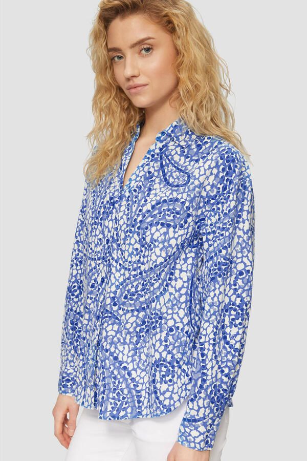 S.Oliver RED LABEL Relaxed fit overhemdblouse van puur katoen - Foto 3