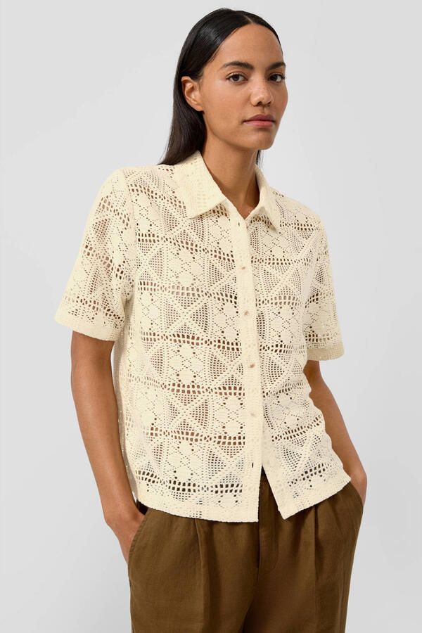 S.Oliver blouse gehaakt ecru