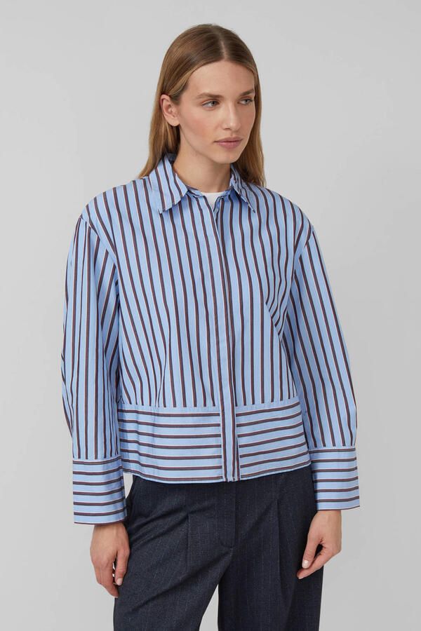 S.Oliver Blouse met lange mouwen met lengte- en breedtestrepen - Foto 3