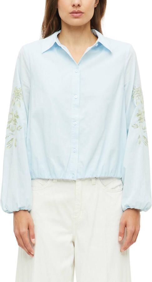 S.Oliver RED LABEL Relaxed fit Blouse met lange mouwen van puur katoen
