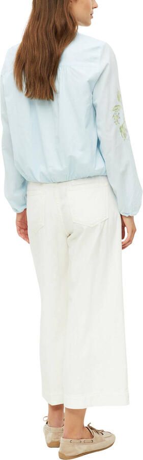 S.Oliver RED LABEL Relaxed fit Blouse met lange mouwen van puur katoen - Foto 3