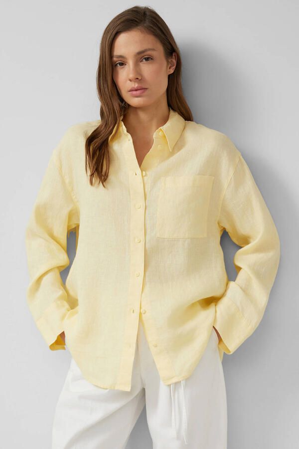 S.Oliver RED LABEL regular fit overhemdblouse van puur linnen